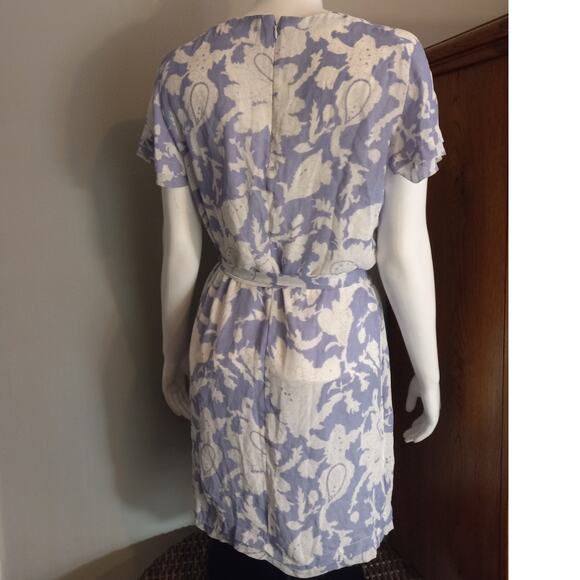 Banana Republic Womens Periwinkle Blue Floral Dress Size M Romantic Fairycore - Picture 4 of 8
